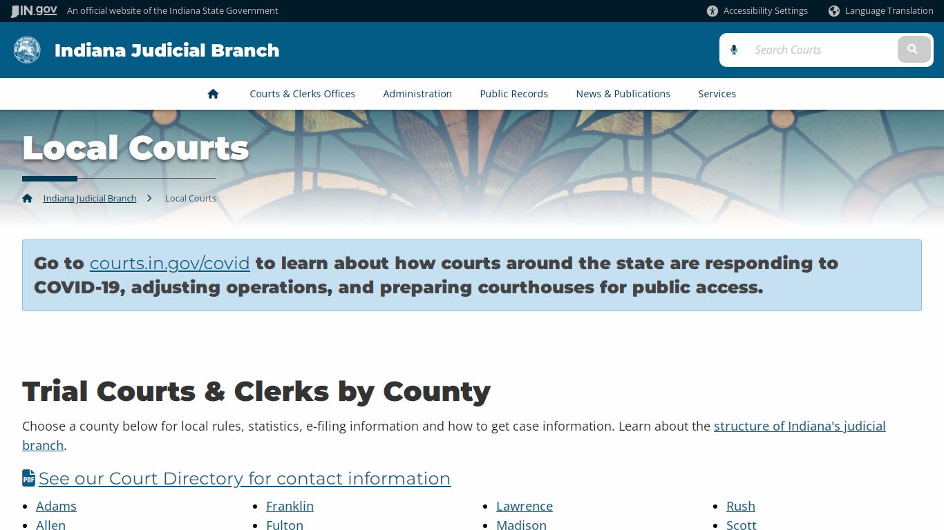 Local Courts - Indiana Judicial Branch
